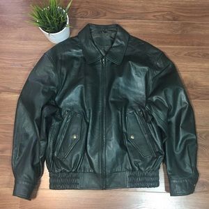 ▪️MEN▪️FIORENZA Green Genuine Leather Jacket